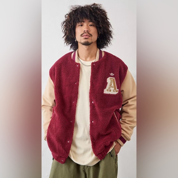 NWOT- Adidas- Originals Men's Varsity Fleece Track Jacket- Large - Picture 8 of 8